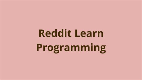 reddit learn programming|how to start programming reddit.